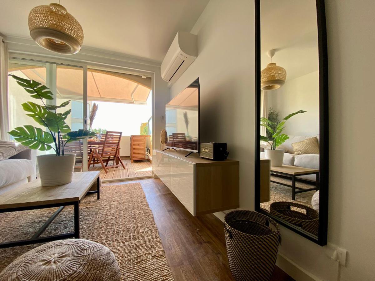 Terrasse Vue Mer 2 Pieces A Leucate Avec Piscine Apartment ภายนอก รูปภาพ