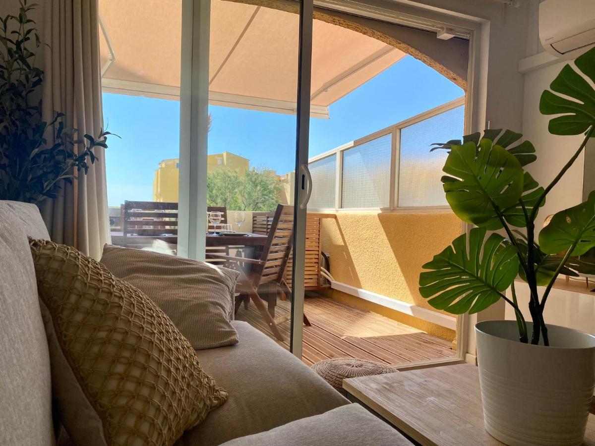 Terrasse Vue Mer 2 Pieces A Leucate Avec Piscine Apartment ภายนอก รูปภาพ