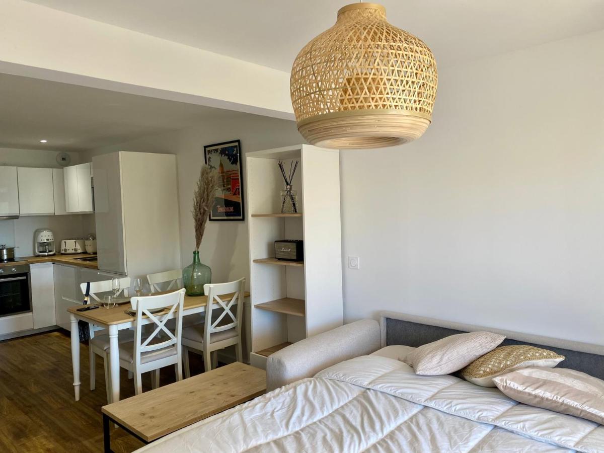 Terrasse Vue Mer 2 Pieces A Leucate Avec Piscine Apartment ภายนอก รูปภาพ